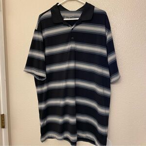 Nike Men’s Dri-FIT tour performing Polo shirt black stripe XL